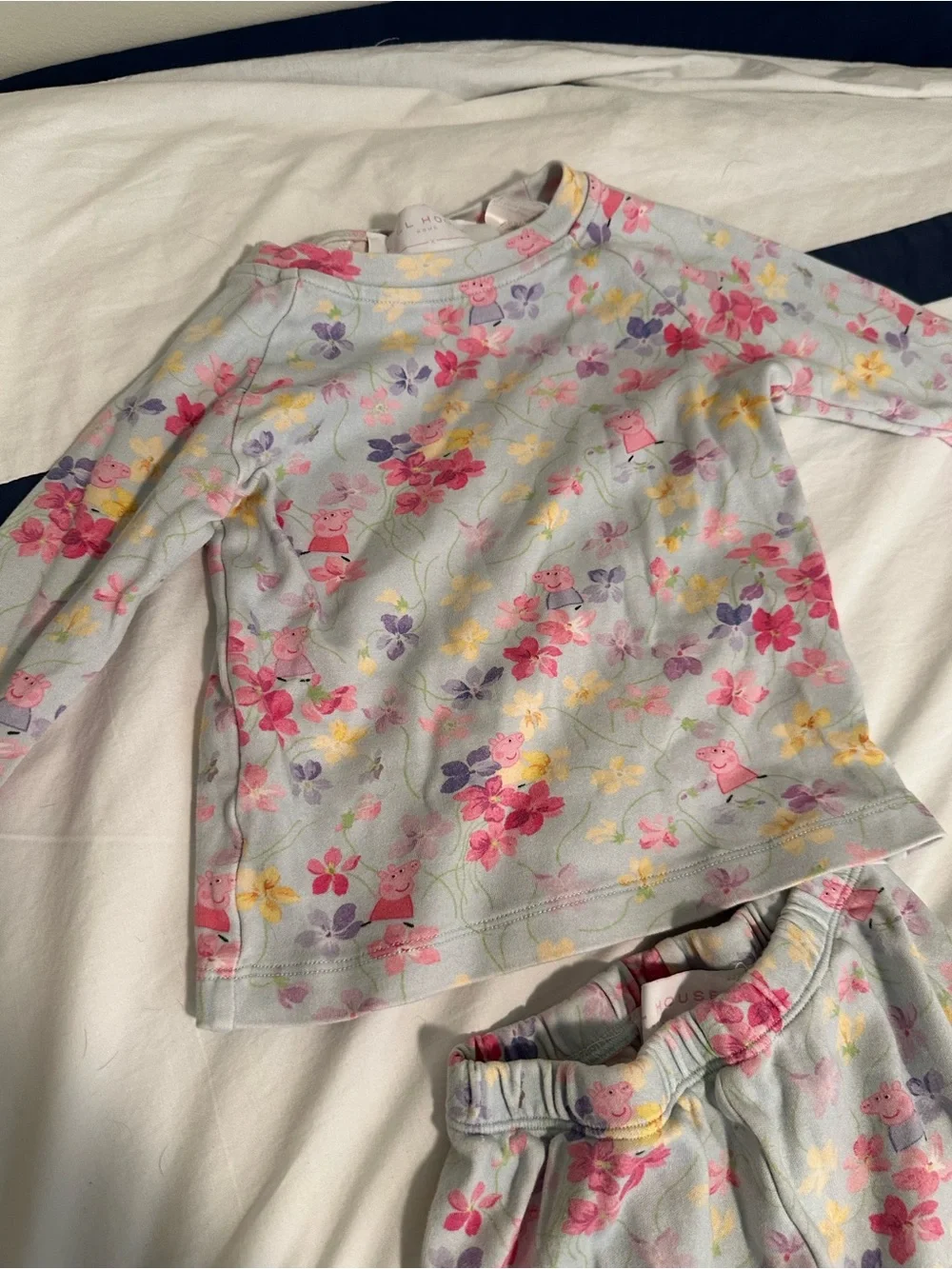 4/5t hill house home/peppa pig Floral Long-Sleeve Pajama Set